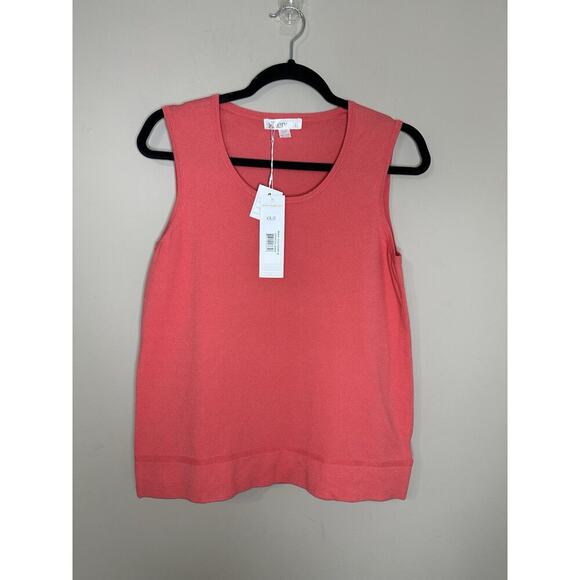 Womens NWT Renuar Sleeveless Tank Top “Cocktail 80635” - Coral Sz S/P - $78.00 - Picture 1 of 10
